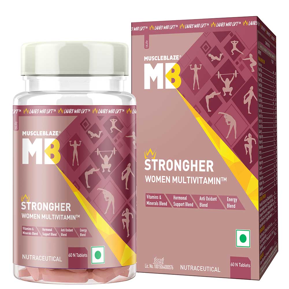 MuscleBlaze StrongHer Women Multivitamin for Energy & Stamina 60 tablet(s)
