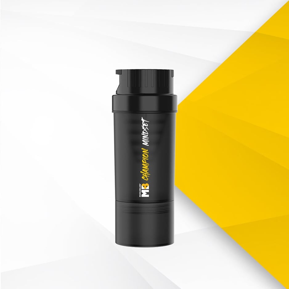 MuscleBlaze Tornado Shaker 500ml Black