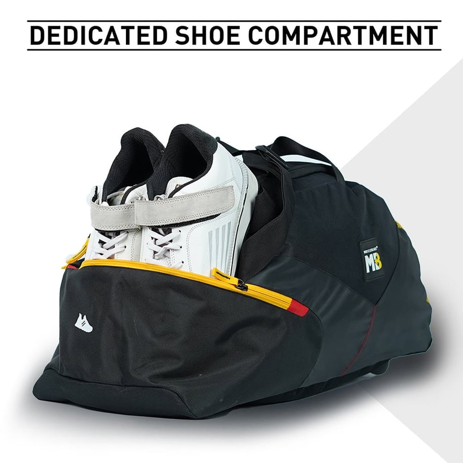 MuscleBlaze Training Bag with Shoe Compartment Black 45 L