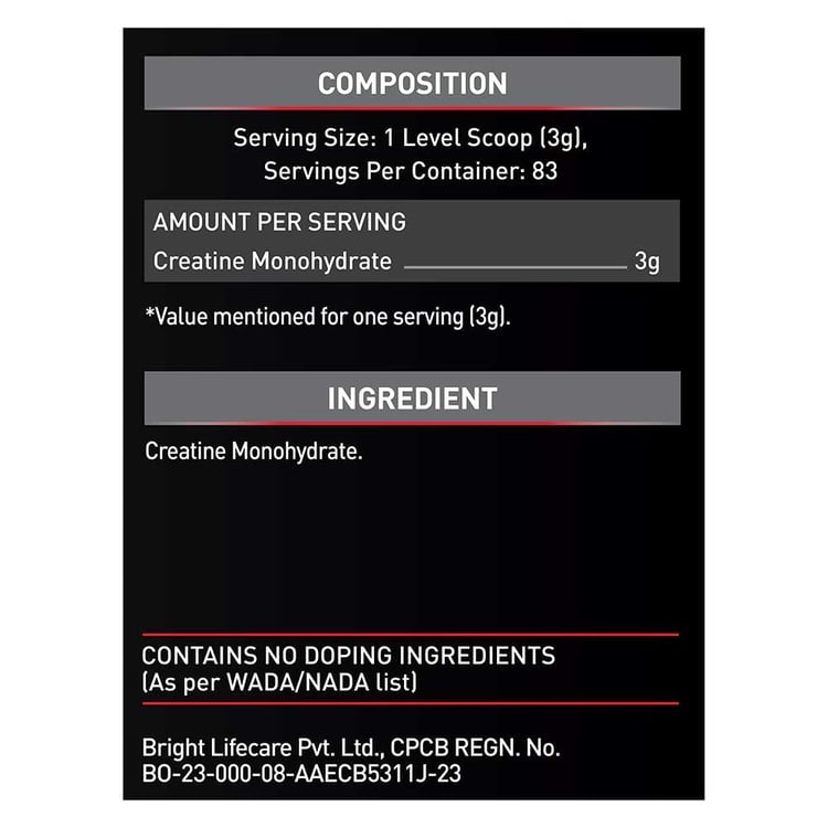MuscleBlaze Micronised Creatine Monohydrate