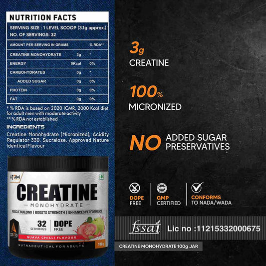 AS-IT-IS Nutrition ATOM BCAA, 25 Servings, 250 g (0.55 lb), guava chilli