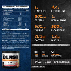 ATOM BLAST Advanced Pre- Workout