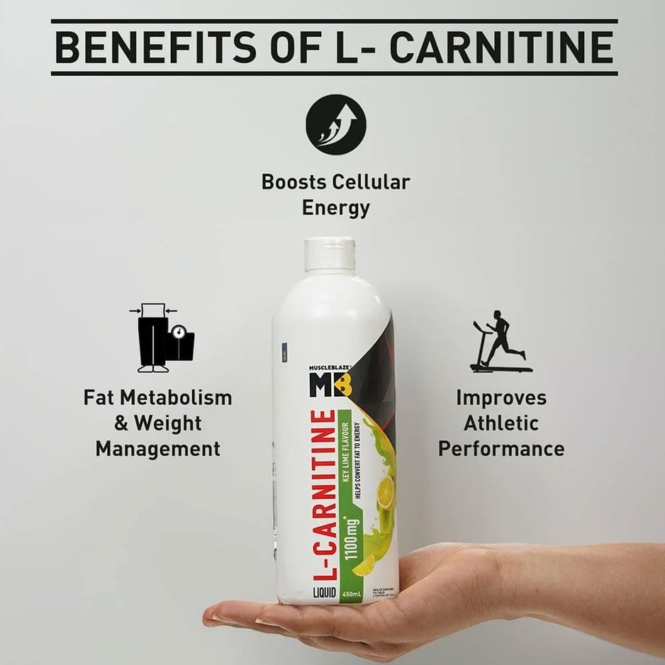 MuscleBlaze Liquid L-Carnitine 1100mg Key Lime