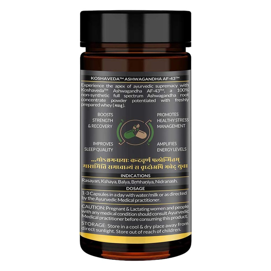 Koshaveda Ashwagandha AF-43 600mg 30 capsules