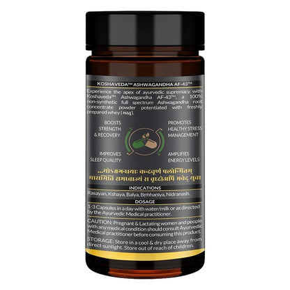 Koshaveda Ashwagandha AF-43 600mg 30 capsules