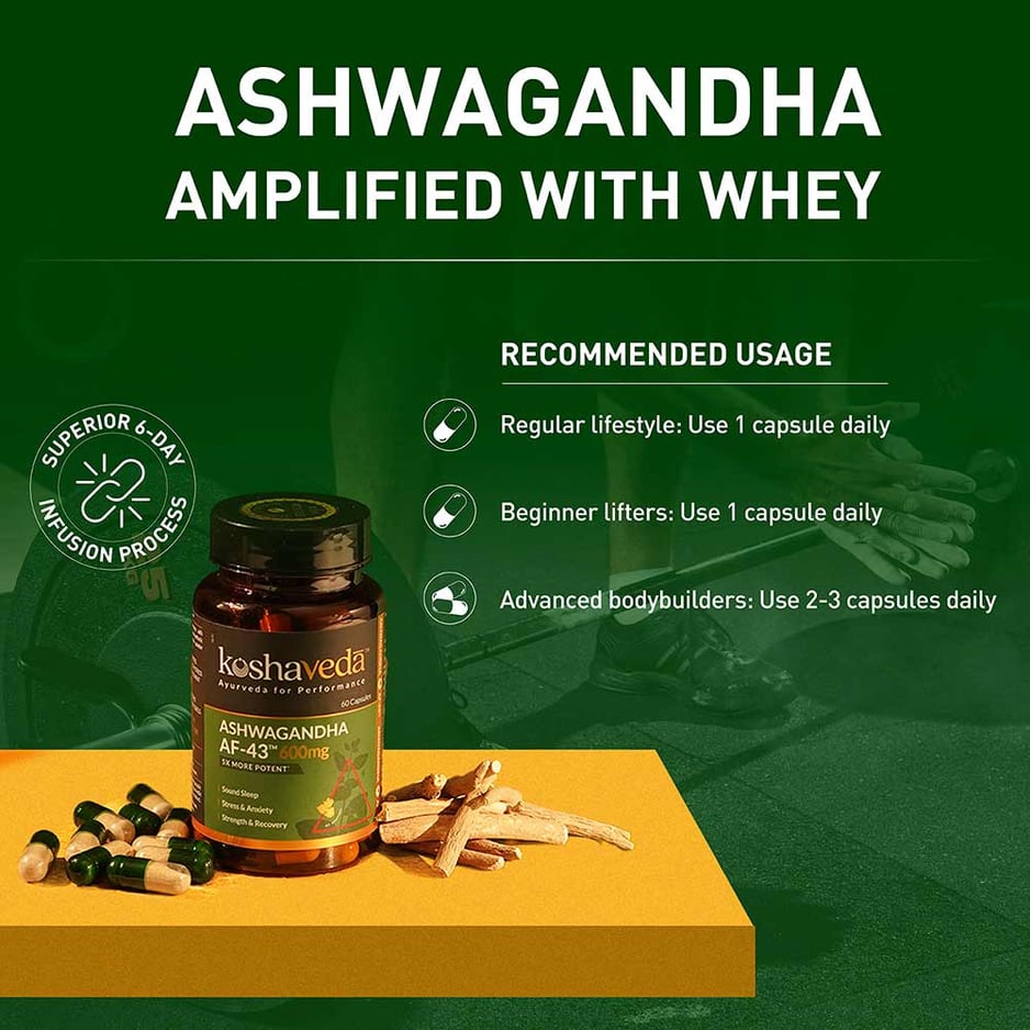 Koshaveda Ashwagandha AF-43 600mg 30 capsules
