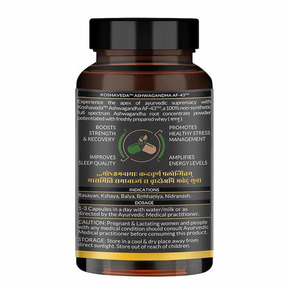 Koshaveda Ashwagandha AF-43 600mg 60 capsules