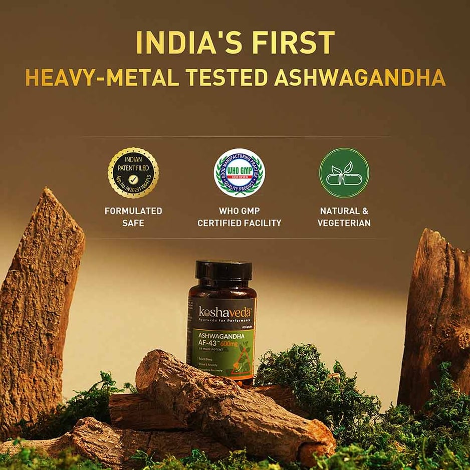 Koshaveda Ashwagandha AF-43 600mg 60 capsules