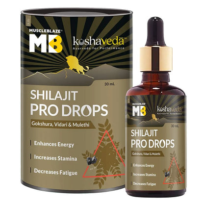Koshaveda Shilajit Pro Drops by MuscleBlaze 30ml