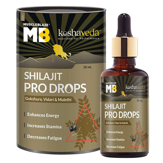 Koshaveda Shilajit Pro Drops by MuscleBlaze 30ml