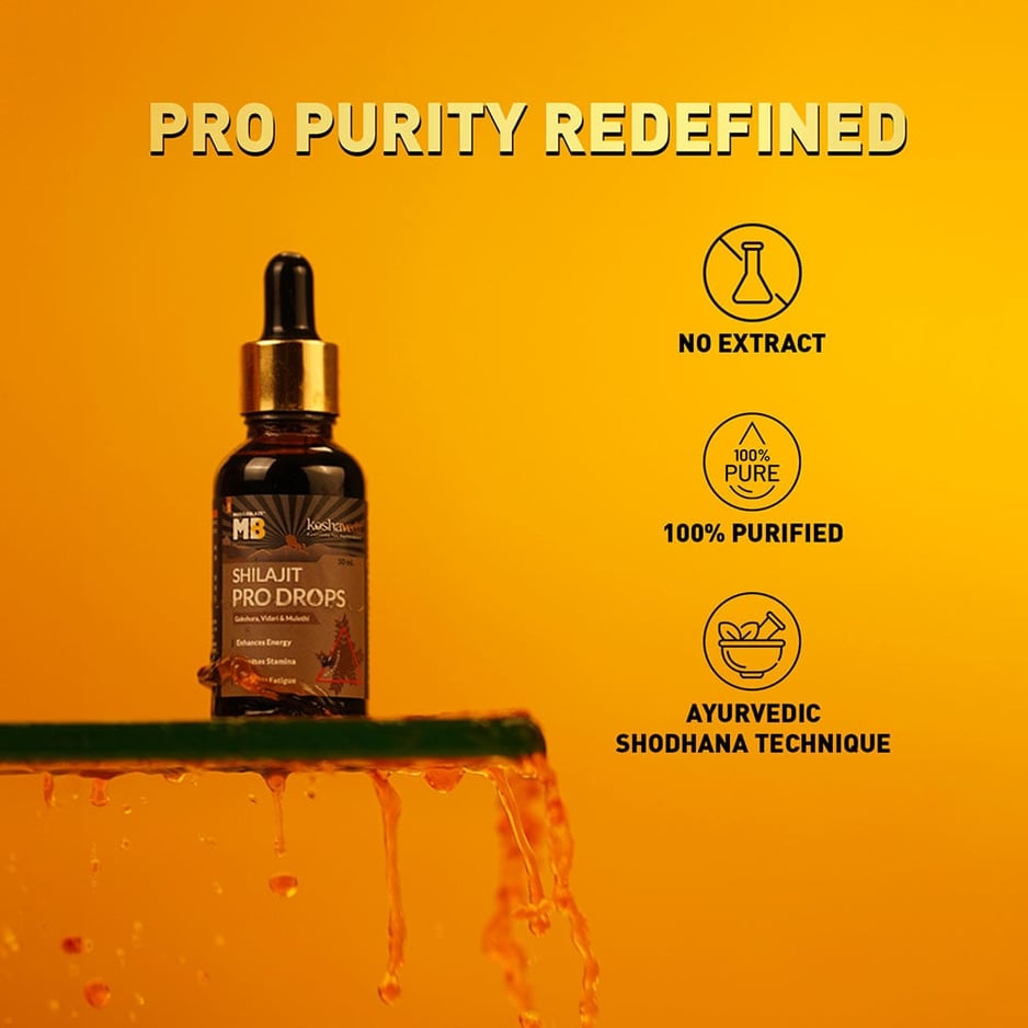 Koshaveda Shilajit Pro Drops by MuscleBlaze 30ml