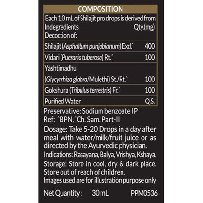 Koshaveda Shilajit Pro Drops by MuscleBlaze 30ml