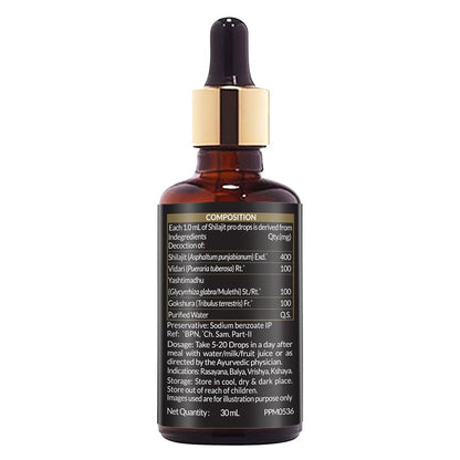 Koshaveda Shilajit Pro Drops by MuscleBlaze 30ml