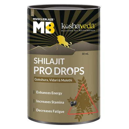 Koshaveda Shilajit Pro Drops by MuscleBlaze 30ml