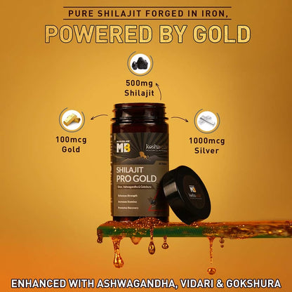Koshaveda Shilajit Pro Gold by MuscleBlaze 60 tablet(s)