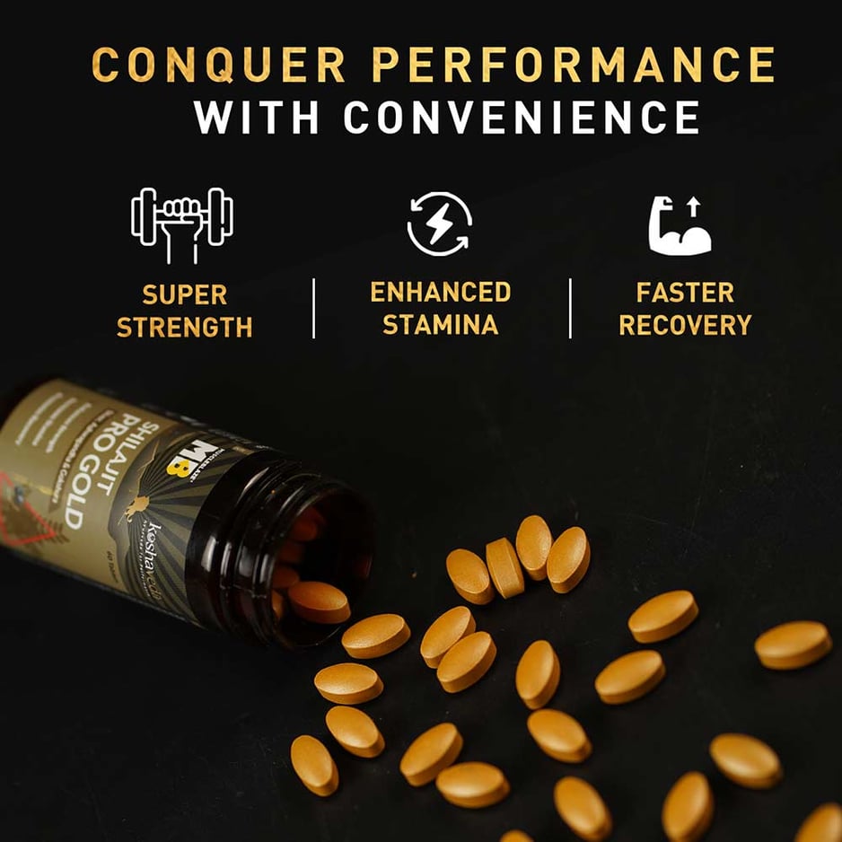 Koshaveda Shilajit Pro Gold by MuscleBlaze 60 tablet(s)