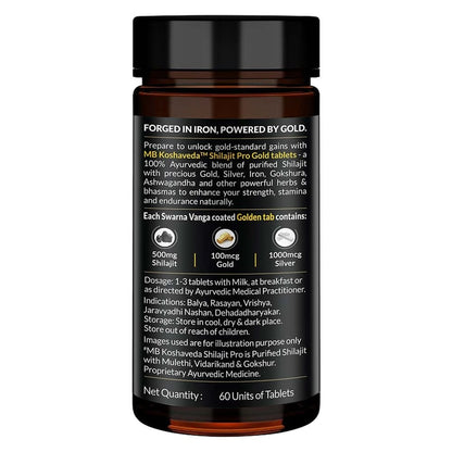 Koshaveda Shilajit Pro Gold by MuscleBlaze 60 tablet(s)