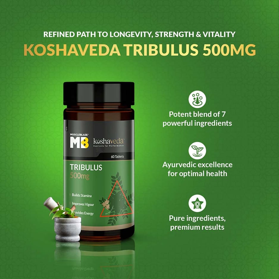 Koshaveda Tribulus 500mg by MuscleBlaze 60 tablet(s)