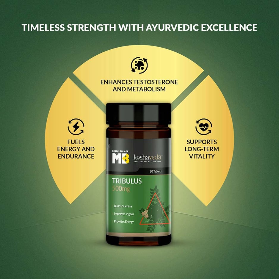 Koshaveda Tribulus 500mg by MuscleBlaze 60 tablet(s)