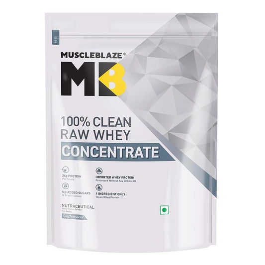 MuscleBlaze 100% Clean Raw Whey Protein Concentrate