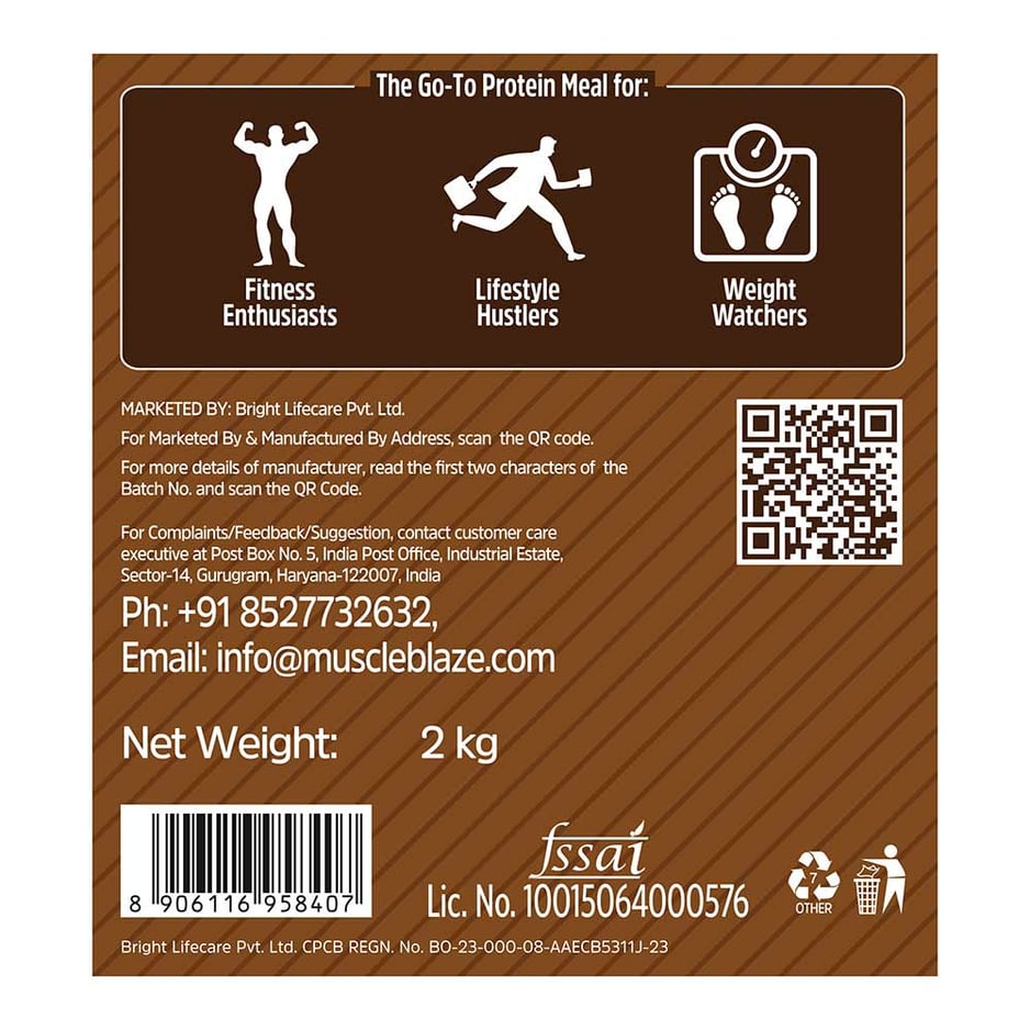 MuscleBlaze High Protein Oats Dark Chocolate