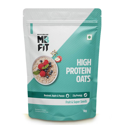 MuscleBlaze High Protein Oats Fruit & Super Seeds