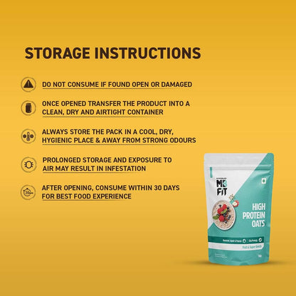 MuscleBlaze High Protein Oats Fruit & Super Seeds