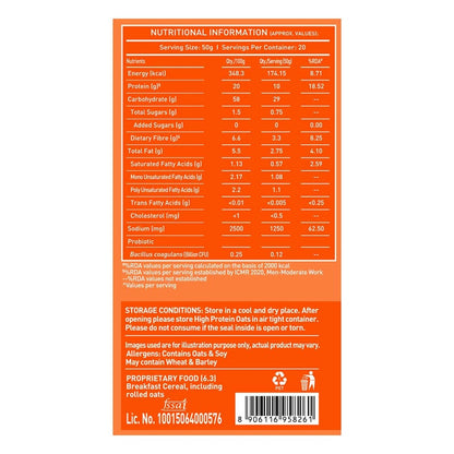MuscleBlaze High Protein Oats
