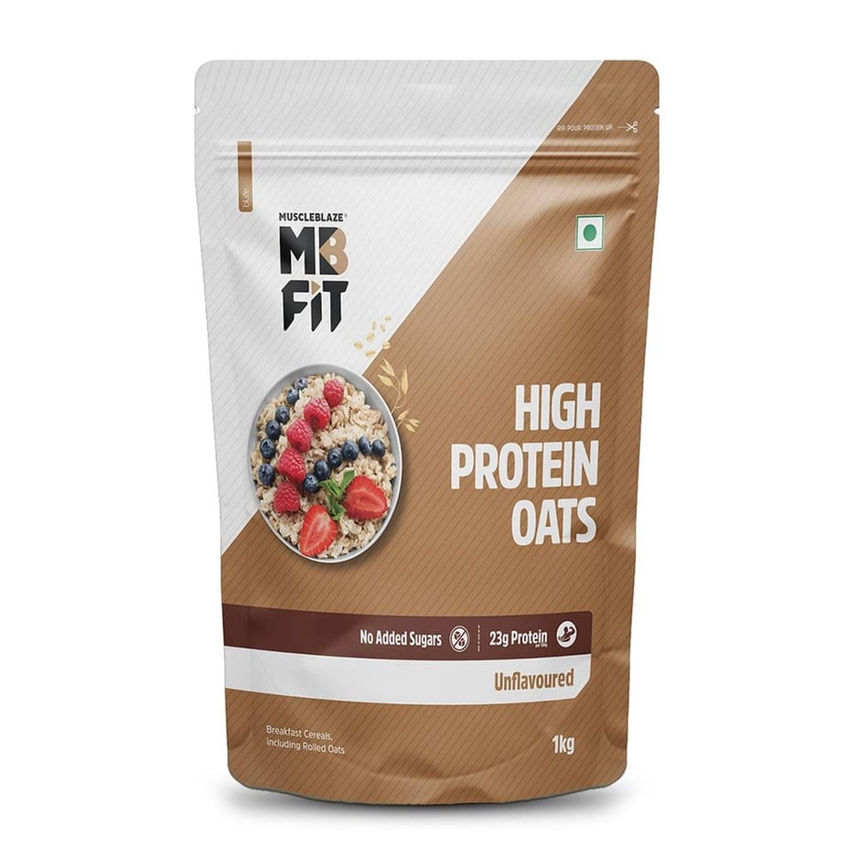 MuscleBlaze High Protein Oats Unflavoured