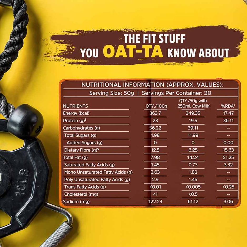 MuscleBlaze High Protein Oats Unflavoured