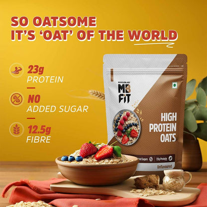 MuscleBlaze High Protein Oats Unflavoured