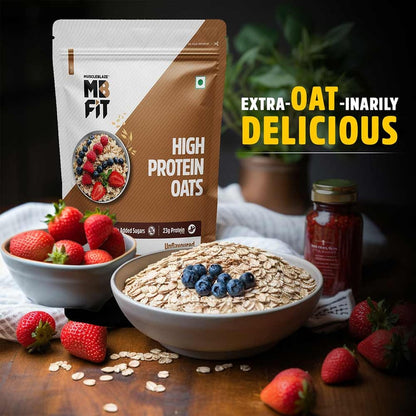 MuscleBlaze High Protein Oats Unflavoured