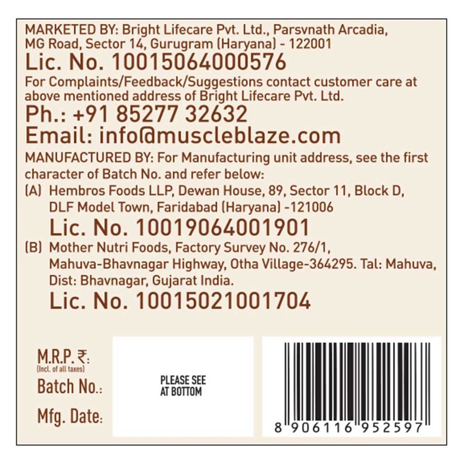 MuscleBlaze High Protein Peanut Butter Crunchy