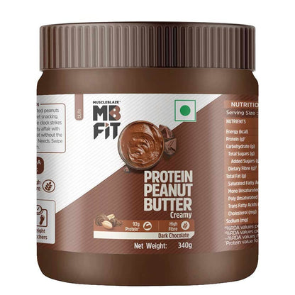 MuscleBlaze High Protein Peanut Butter (Dark Chocolate Creamy)