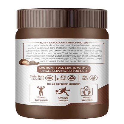 MuscleBlaze High Protein Peanut Butter (Dark Chocolate Creamy)
