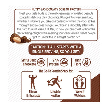 MuscleBlaze High Protein Peanut Butter (Dark Chocolate Creamy)
