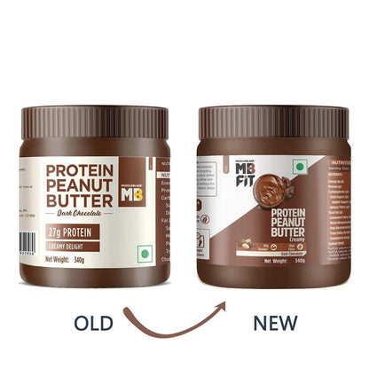 MuscleBlaze High Protein Peanut Butter (Dark Chocolate Creamy)