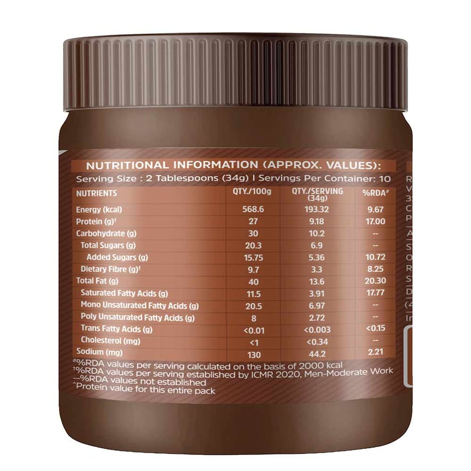 MuscleBlaze High Protein Peanut Butter (Dark Chocolate Creamy)