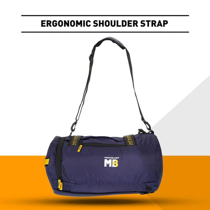 MuscleBlaze Hybrid Gym Bag (UNLEASH THE ZIDD) Blue