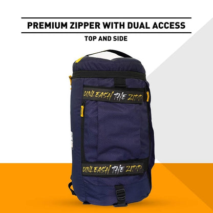 MuscleBlaze Hybrid Gym Bag (UNLEASH THE ZIDD) Blue