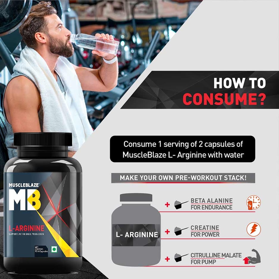 MuscleBlaze L-Arginine 90 capsules