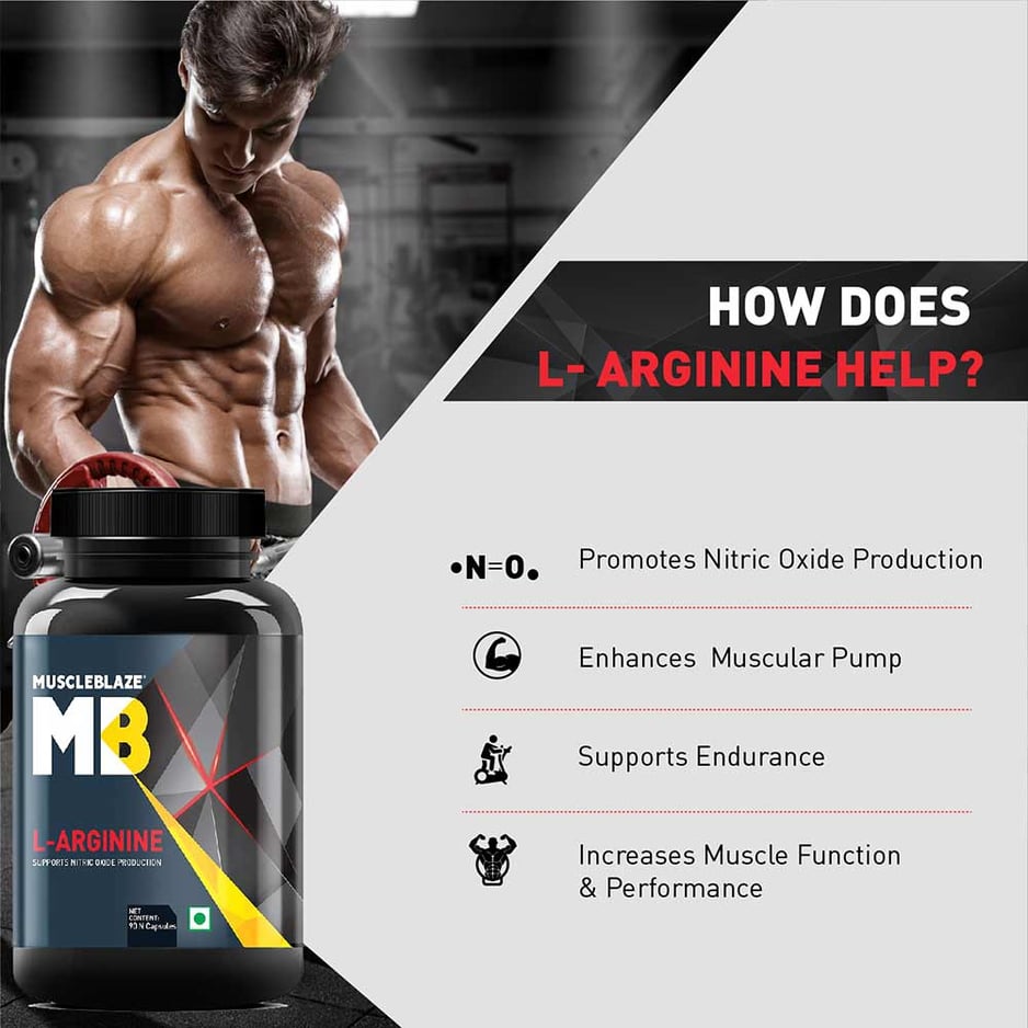 MuscleBlaze L-Arginine 90 capsules