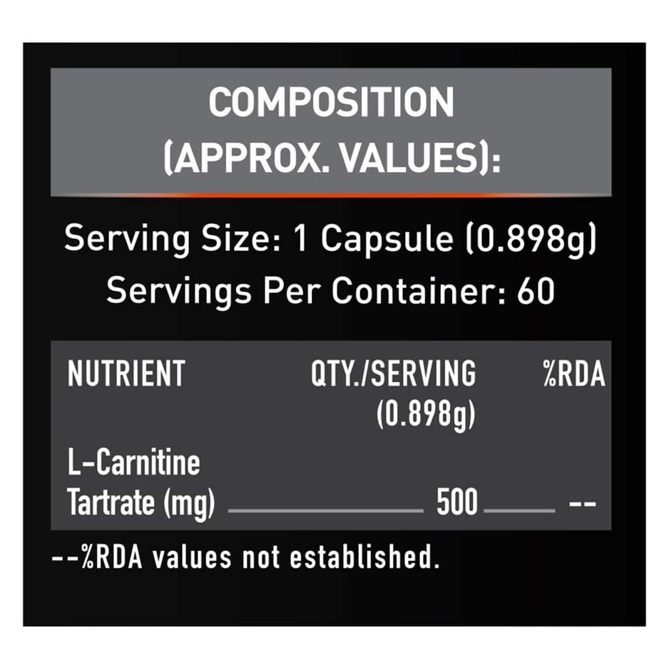 MuscleBlaze L-Carnitine L-Tartrate