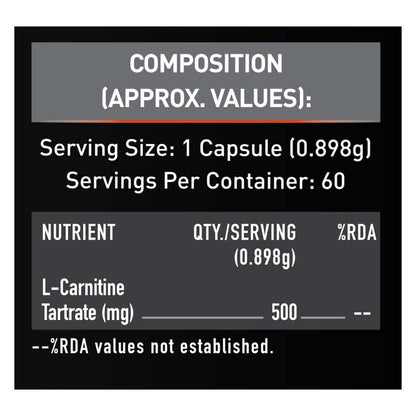 MuscleBlaze L-Carnitine L-Tartrate