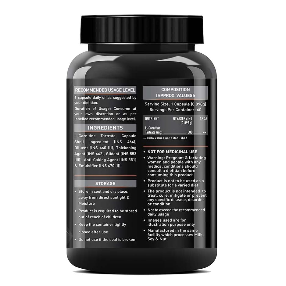 MuscleBlaze L-Carnitine L-Tartrate