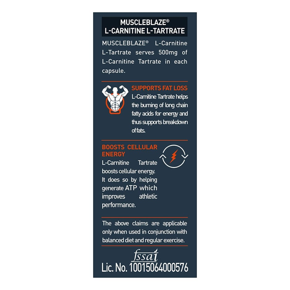 MuscleBlaze L-Carnitine L-Tartrate
