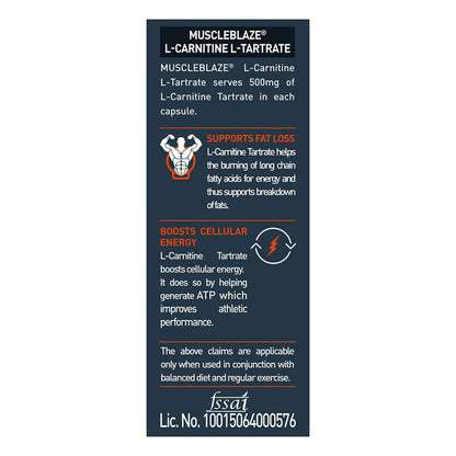 MuscleBlaze L-Carnitine L-Tartrate