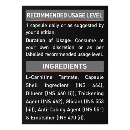 MuscleBlaze L-Carnitine L-Tartrate