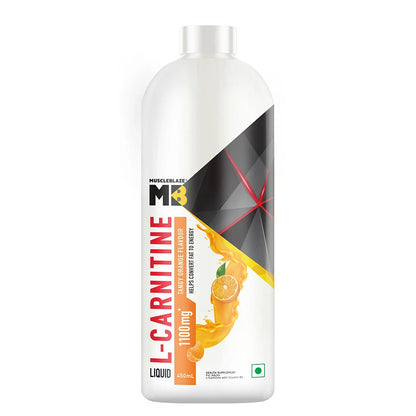 MuscleBlaze Liquid L-Carnitine 1100mg Tangy Orange