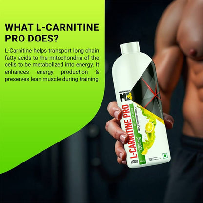 MuscleBlaze Liquid L-Carnitine PRO - 3300mg Triple Strength Formula Key Lime